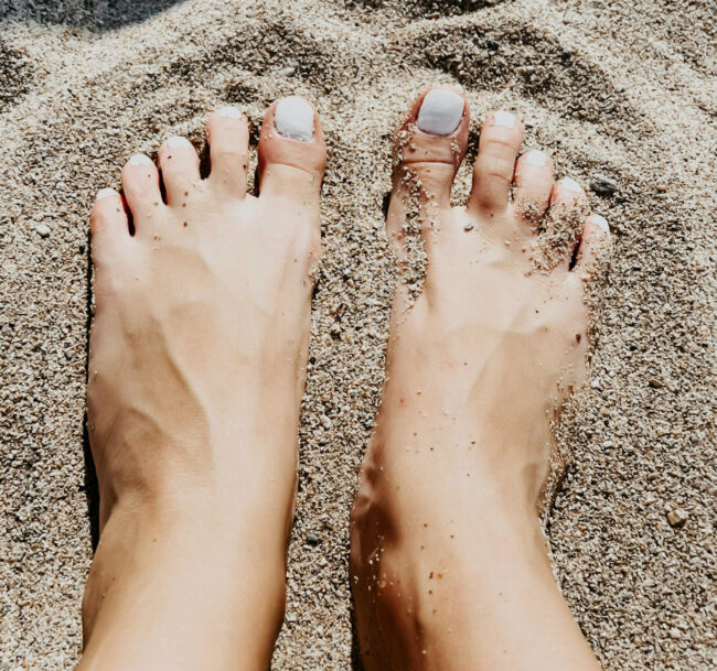 feet sand